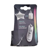Tommee Tippee Digital Ear Thermometer Hygiene Covers 40 Covers Open Box
