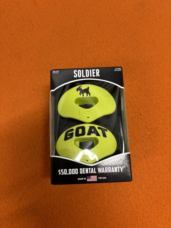 Soldier Sports Elite Air Mouth Guard Lip Protector THE GOAT Neon Yellow New