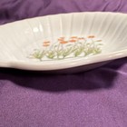 Takahashi Ceramic Candy Dish Shell Shape Floral White/Orange/Green Glossy 94103 — photo 3