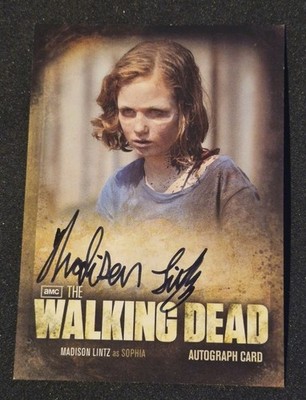 2012 Cryptozoic The Walking Dead S2 Autograph A8 Madison Lintz Sophia Walker