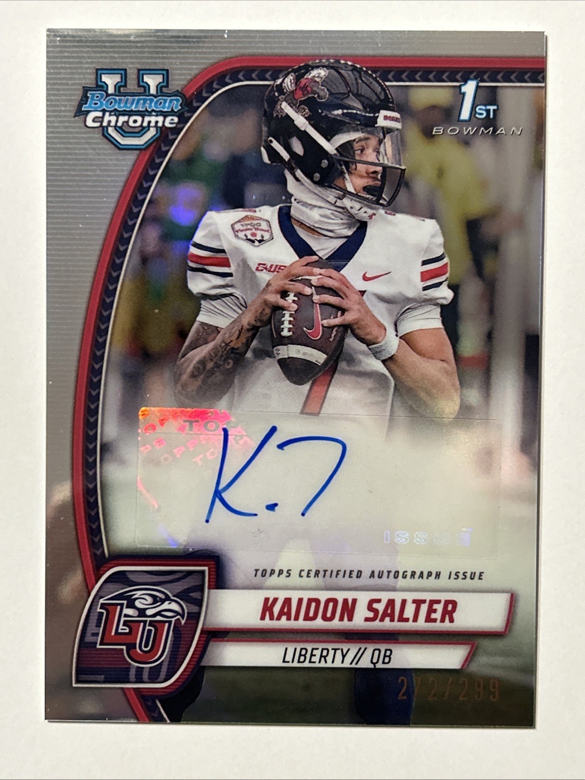 2024 Bowman Chrome U Kaidon Salter Refractor Auto /299