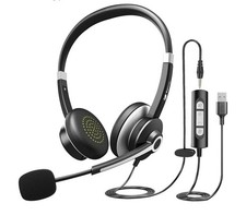 Earbay USB Headset with Microphone for PC, Computer Headset with Microphone Nois