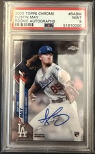 2020 Topps Chrome - Rookie Autographs Dustin May #RA-DM (AU, RC)