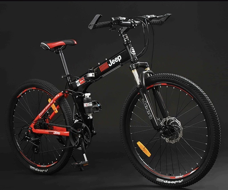Jeep Folding Bicycle Disc Brake Shock Absorption Shifting Off-Road