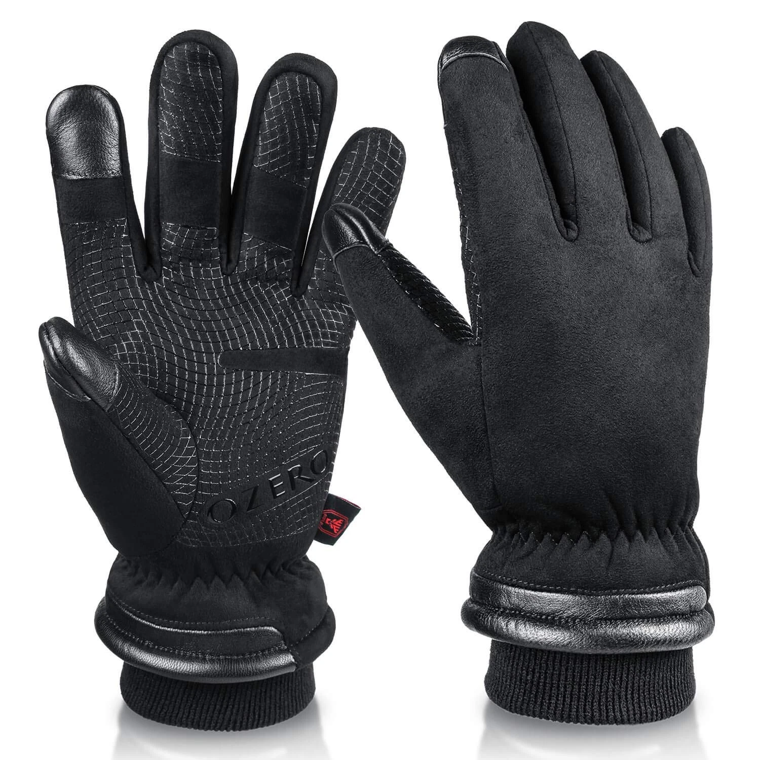 Insulated Work Gloves for Men Waterproof and Touch Screen Fingers Warm Cotton...