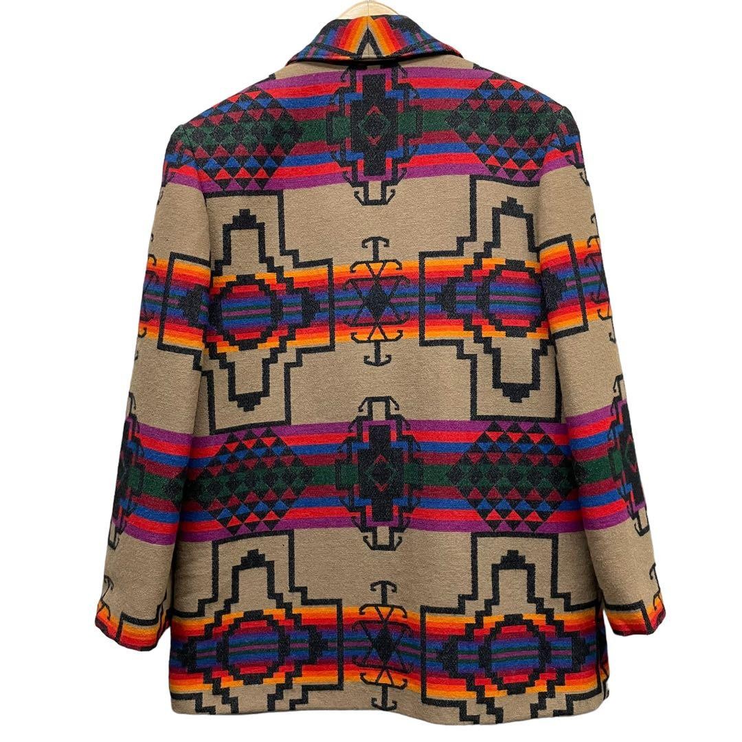 Pendleton Native Pattern Wool Jacket Size M Rare … - image 4
