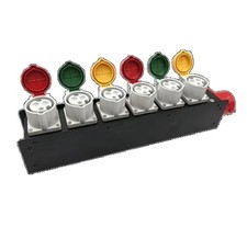 IEC60309 32A 3P Input 16A Output Portable Power Distribution Distro Splitter Box