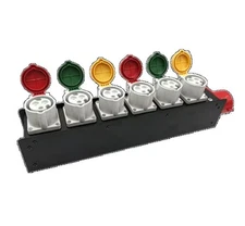 IEC60309 32A 3P Input 16A Output Portable Power Distribution Distro Splitter Box