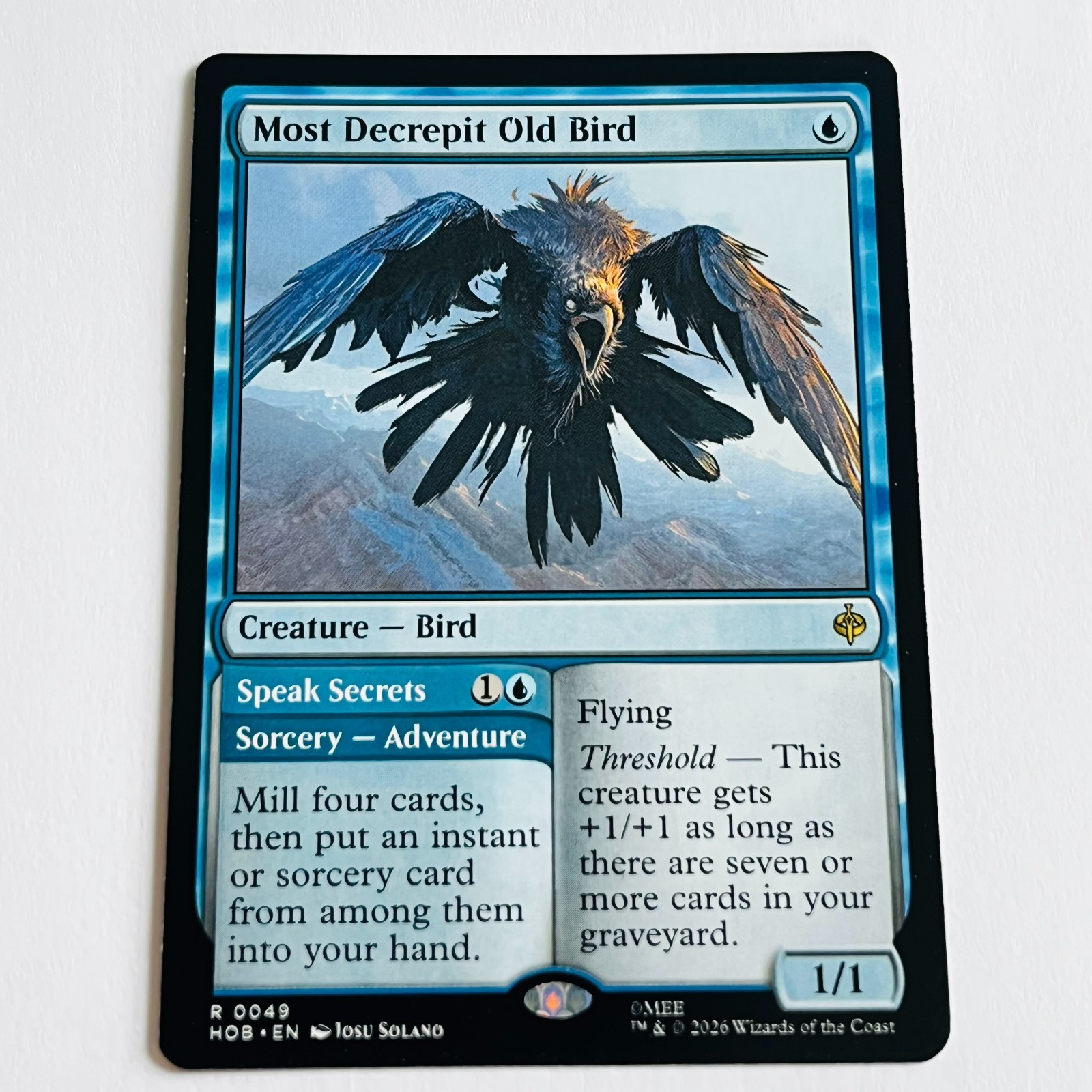 2026 MTG The Hobbit HOB-0049 Most Decrepit Old Bird   Speak Secrets R