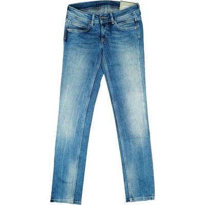 PEPE JEANS W27 L30 Hose h. blau Damen Ariel Slim Fit Low Rise stretch 34 XS NEU