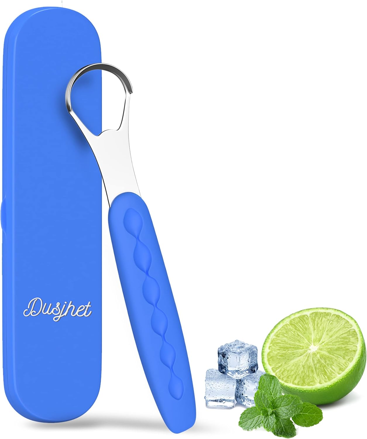 Tongue Scraper Cleaner for Adults & Kids Pack, Medical Grade Stainless Steel Ton