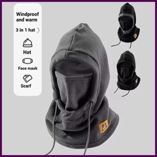 Winter Warm Hat with Mask and Neck Warmer 3-in-1 Windproof Balaclava for Men