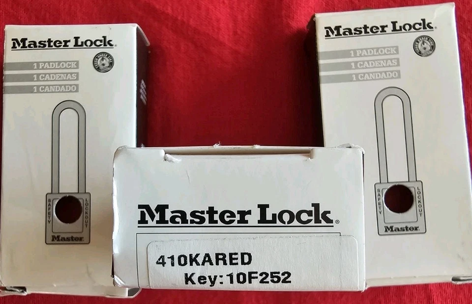 Master Lock 410RED Lockout Padlock & Tag - Lot 3 - Image 2 of 4
