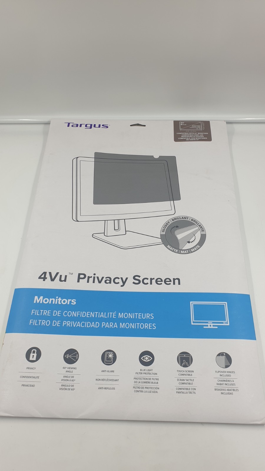 Targus 4Vu Blickschutzfilter 24"" (16:10) Privacy Screen ASF24WGL Sichtschutz