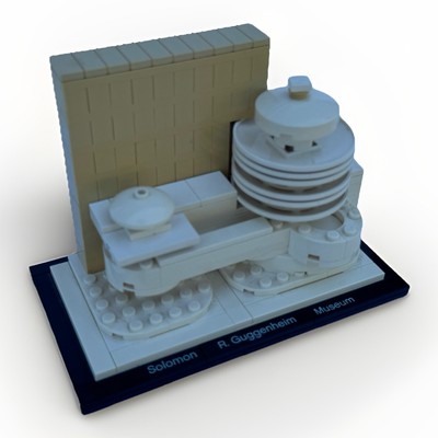 LEGO Architecture Solomon R. Guggenheim Museum #21004 Complete NO BOX NO MANUAL