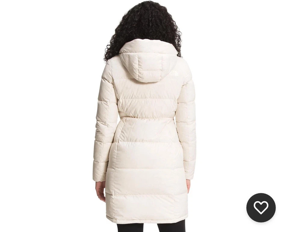 The North Face 女式 Metropolis Parka 夹克白色 600 填充电源 XS 码 — 第 2/4 张图片