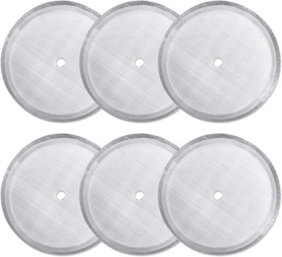 6 Pack French Press Replacement Filter Screen,4 Inch, Reusable Stainless Steel M