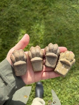 Italian Terra-Cotta Lion Paws 