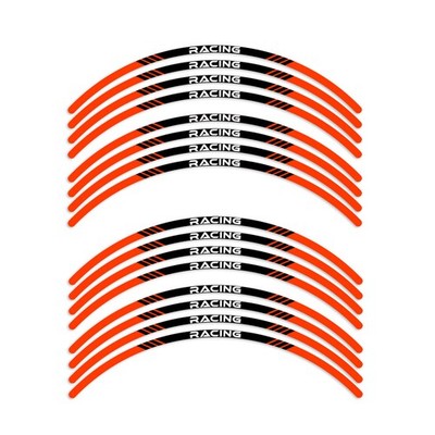 P03B For Aprilia SHIVER 750 2007-2015 Orange Rim Stripes Kit Sticker 14 13 12 11