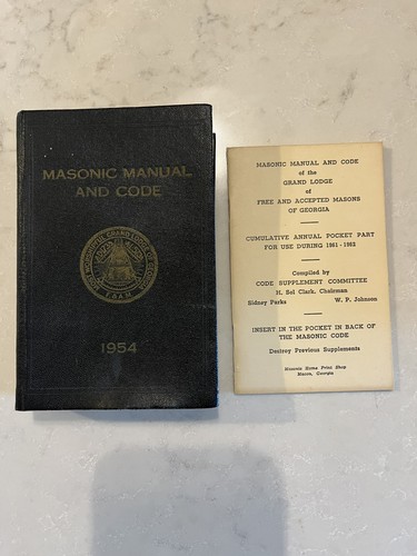 Holy Bible King James Masonic (LOT) 1960 Edition Hertel & Other Mason Items Too - Picture 8 of 9