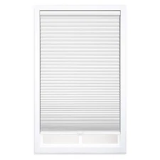 DEZ FURNISHINGS Cordless 1.5" Blackout Cellular Shade, 30.5"W x 64"H, White