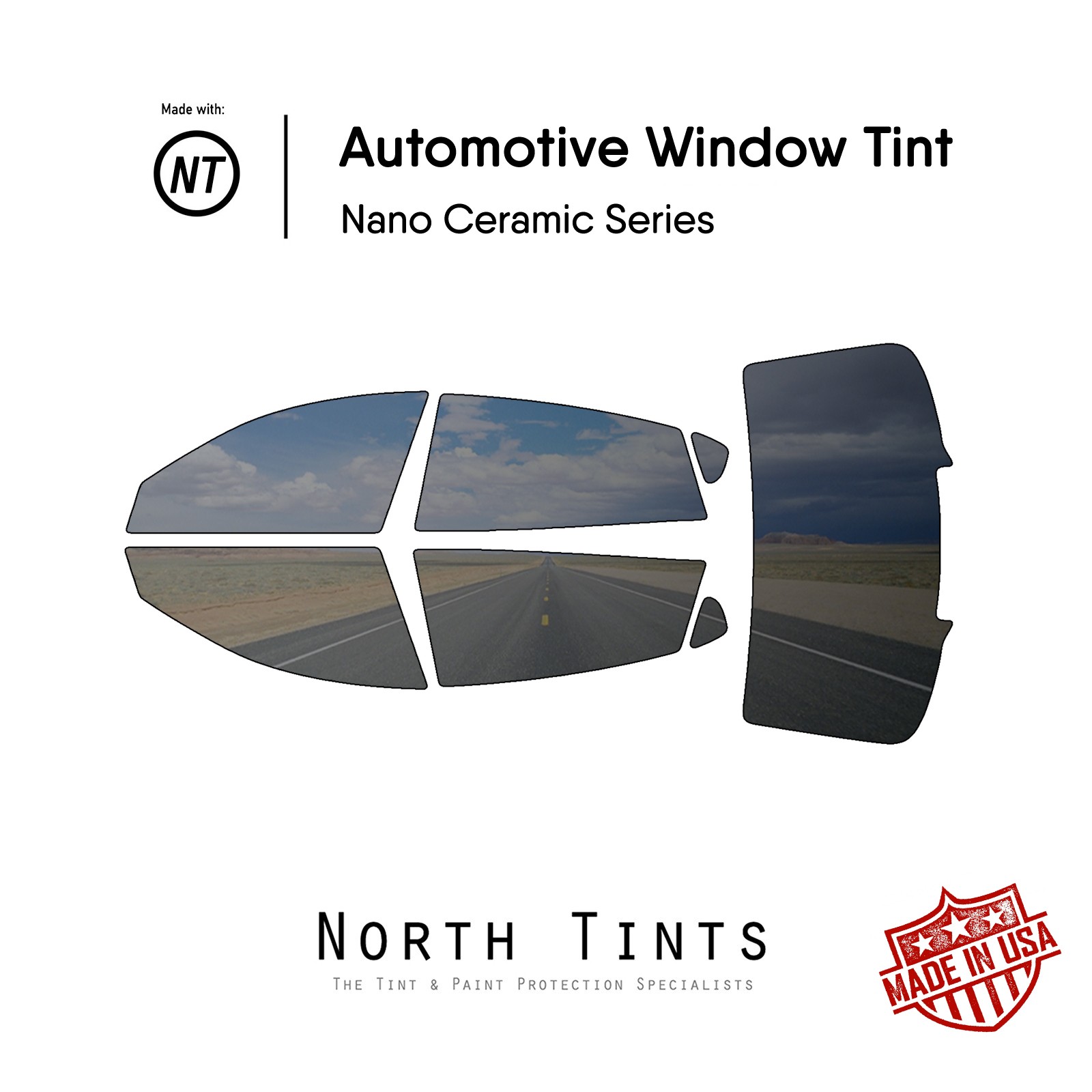 Nano Ceramic PreCut Window Tint Film Glass for Maserati Quattroporte 2014-2016