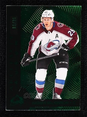 2020-21 Upper Deck Artifacts Aurum Emerald 1/25 Nathan MacKinnon #A-9 0bq2