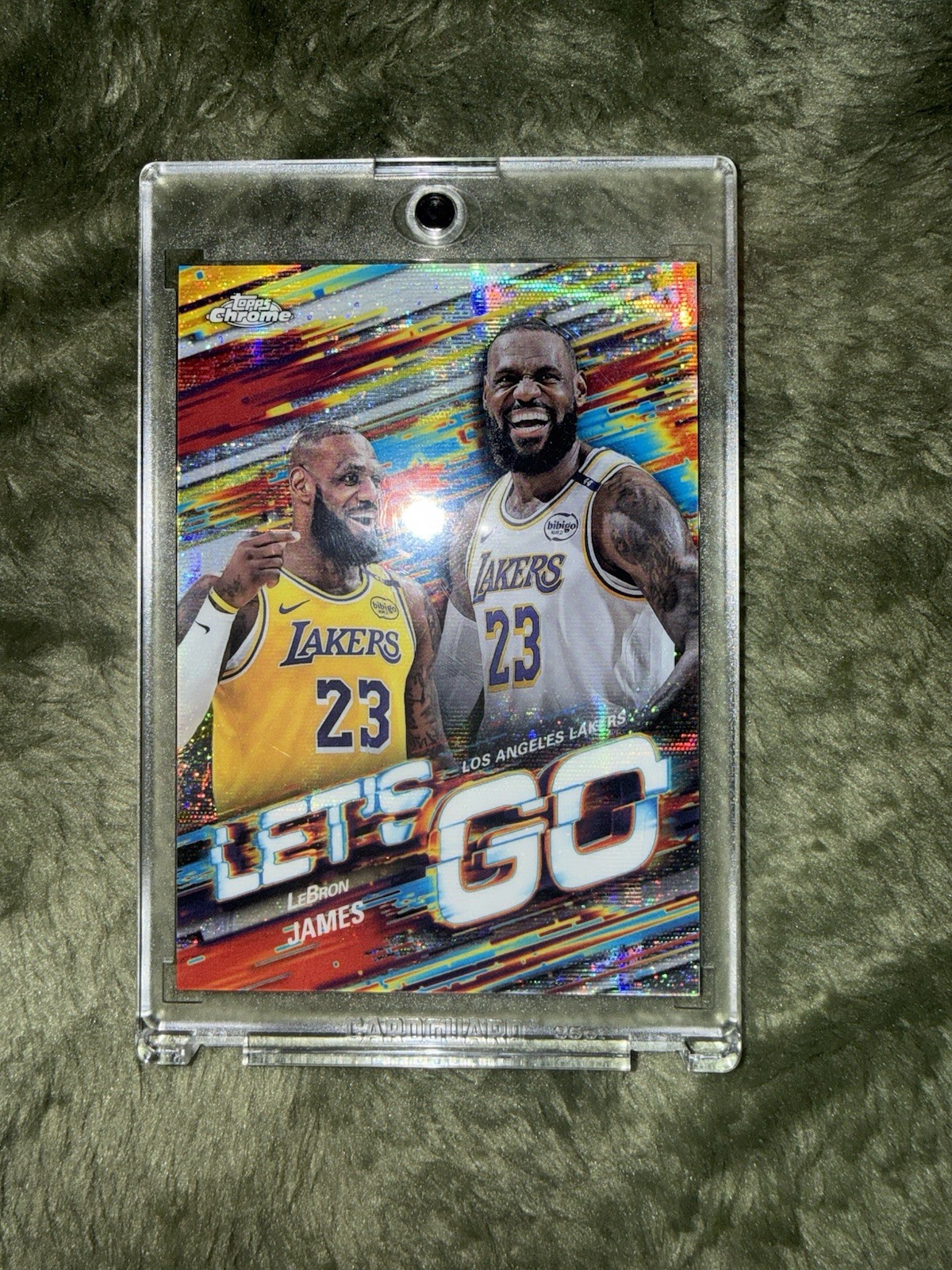 Topps 2025 Chrome SSP LET'S GO LeBron James Lakers Insert Sports Card 1:8392