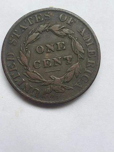 1823/2  American Overdate Key Date Matron Head Cent Coin NICE GRADE ULTRA RARE