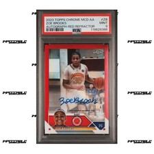 2023 Topps McDonald's A/A - Red #CA-ZB Zoe Brooks Rookie Auto /5 PSA 9