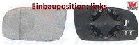 VAN Wezel 5836837 Spiegelglas FüR AußEnspiegel Links FüR Seat FüR VW