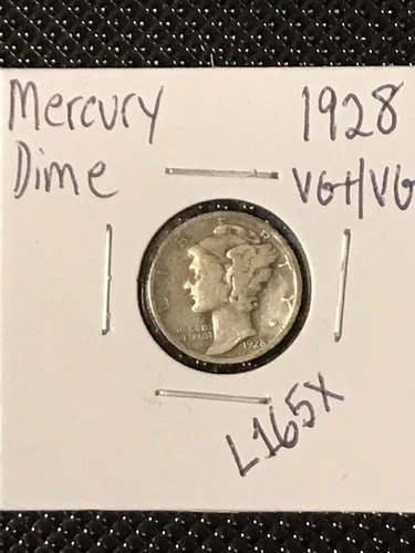 1928 Mercury Dime  VG+/VG