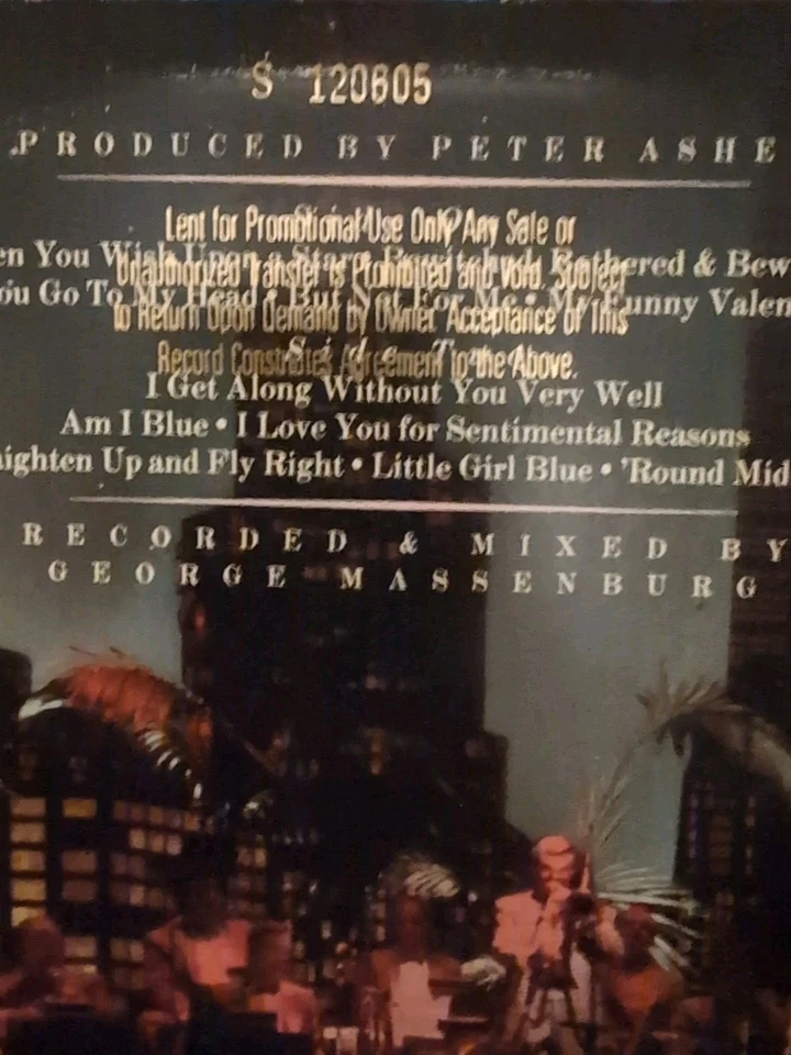Linda Ronstadt w Nelson Riddle’s Orchestra For Sentimental Reasons 1986 Vinyl LP - Image 4 of 4