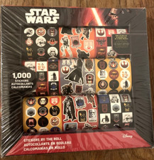  NEW STAR WARS Force Awakens 1,000 Stickers by The Roll Disney Lucas Films