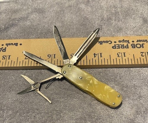 RARE 1923-1953 TIDAX KNIFE "The Ohio Ball Bearing Co" - w/stand Great Condition - Picture 5 of 6