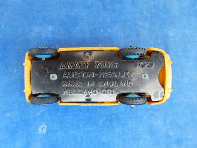 Rare Dinky Toys D'origine - Austin-Healey 100 Sports - Fabriqué En Angleterre - Réf. 109