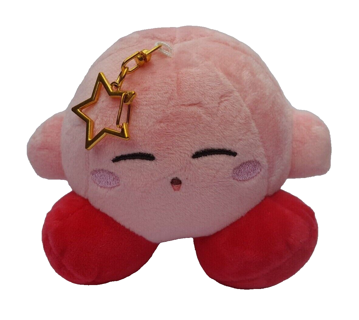 SANEI NINTENDO KIRBY'S ADVENTURE SLEEPING SOFT PLUSH TOY KEYRING BAG CLIP BNWOT!