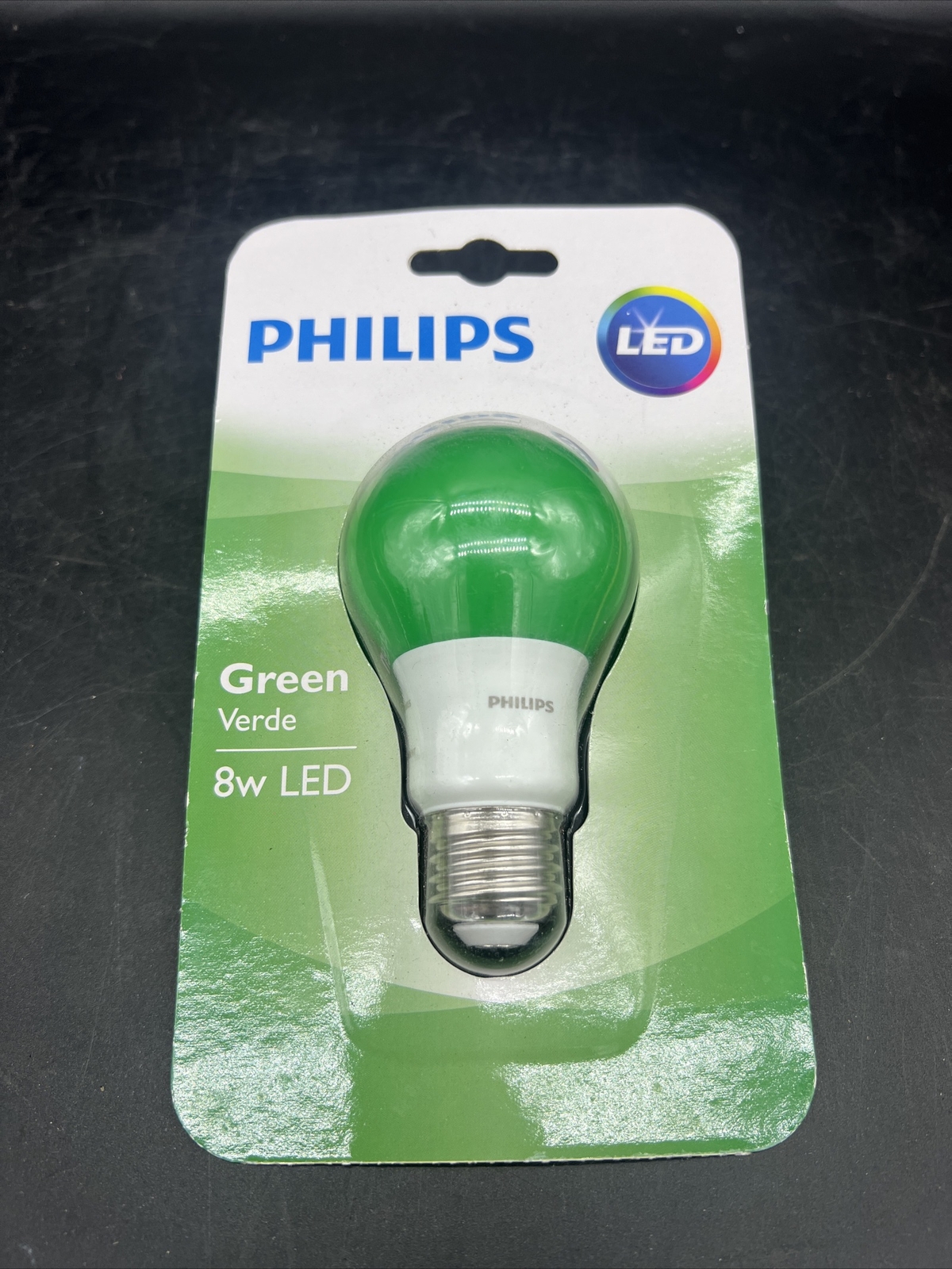 Philips Green A19 Medium Base LED 8 Watt Light Bulb