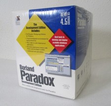 Borland Paradox Development Edition 4.5 for Windows 3.1 - SEALED NEW 3.5" Disks