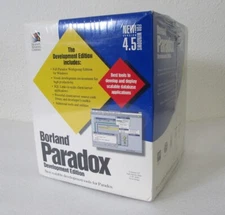 Borland Paradox Development Edition 4.5 for Windows 3.1  - SEALED NEW 3.5" Disks