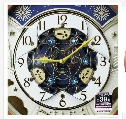SEIKO Wall Clock RE601B Analog Triple Selection Melody Brown Metallic Karakuri - Picture 8 of 11
