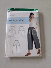 Simplicity 9110 Pull On Skirts & Cropped Pants Pattern Misses' XXS-XXL (4-26) (S