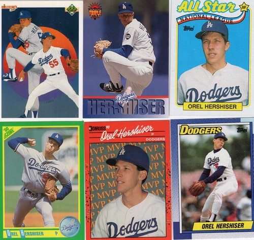 OREL HERSHISER  Lot of 28+ Different Premium Baseball Cards Los Angeles DODGERS - Picture 2 of 6