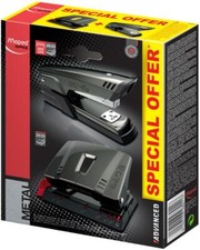 Maped zestaw zszywaczy i dziurkaczy Advanced, taupe