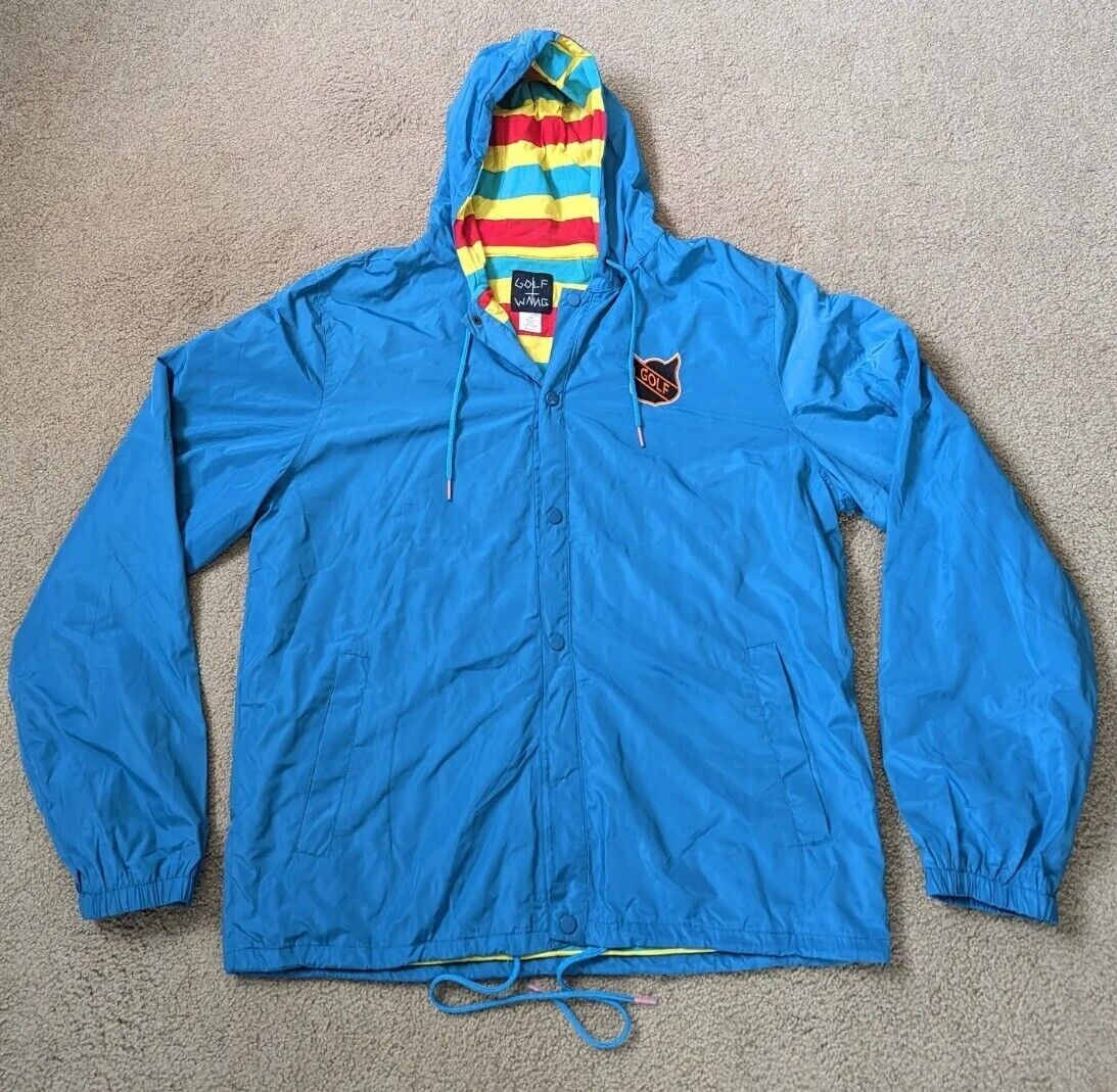 Golf Wang Native Cat Snap Jacket Windbreaker Tyler the Golf Wang Native Cat Snap Jacket Windbreaker Tyler the