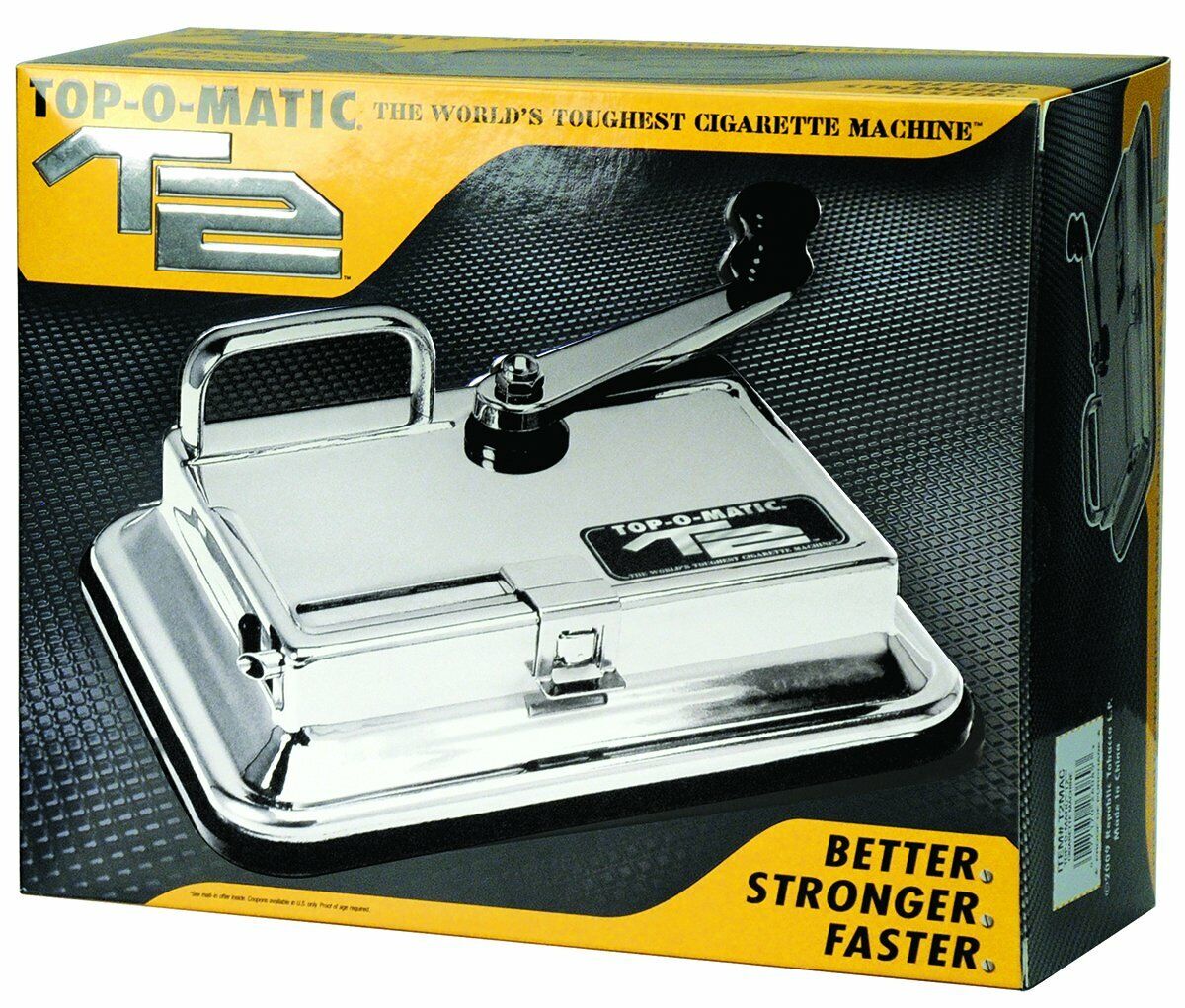 T2 Top-O-Matic Cigarette Rolling Machine - New - Free Fast Shipping. Available Now for 73.99