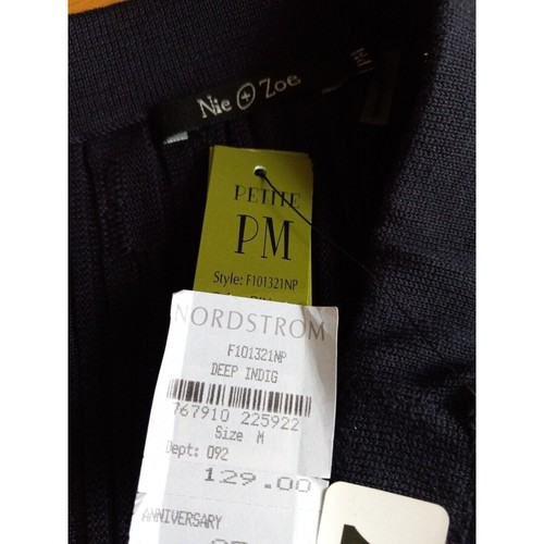 NWT Nie + Zoe Blue Ribbed Skirt - Picture 6 of 12