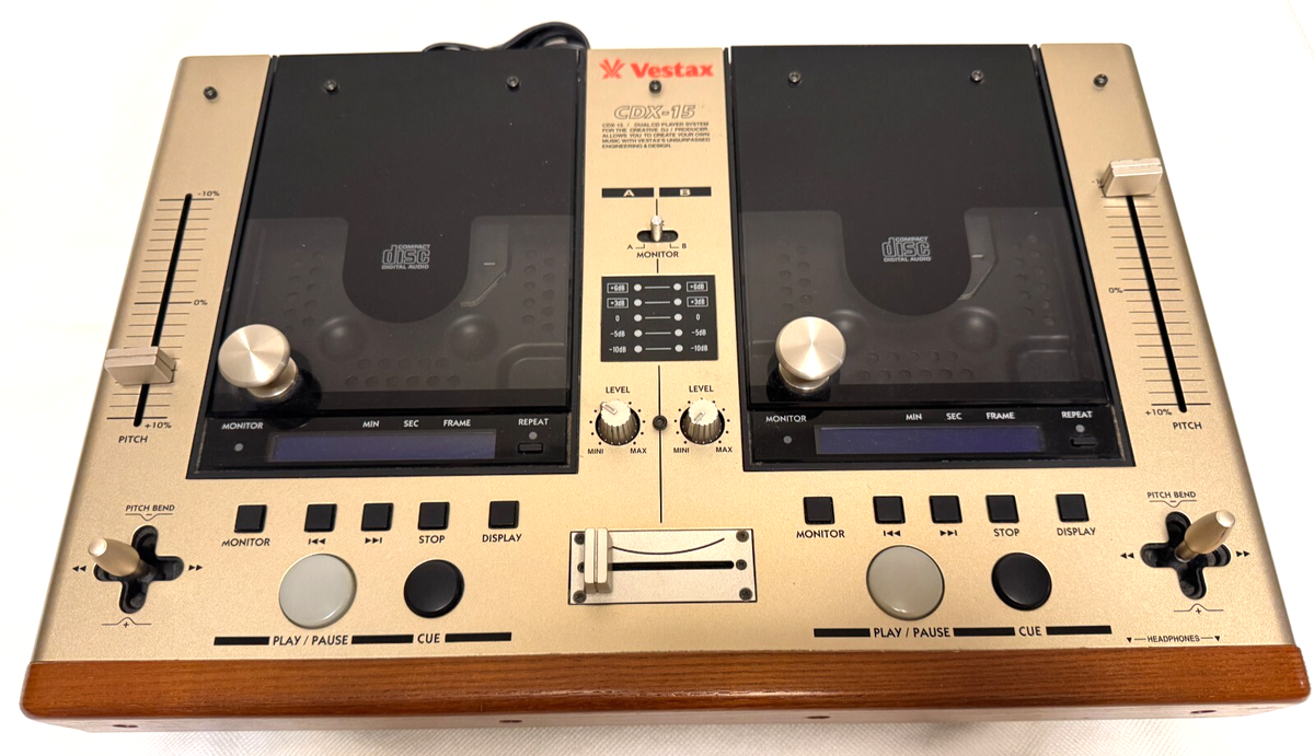 【美品】vestax CDXー15 For parts】Vestax CDX-15 CDJ Mixer Dual CD Player AC100V | eBay