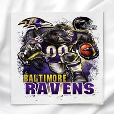 Baltimore Ravens Fabric Panel for Quilting Crafting Sewing NFL Quilt Block
