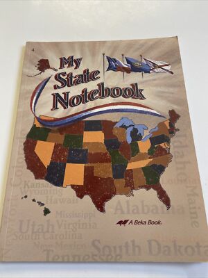 Abeka My State Notebook Grade 4 Student Work Book Third Edition 2019 Homeschool